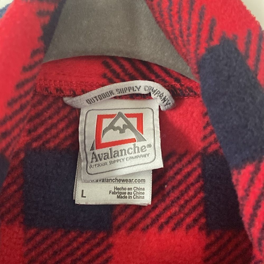 Blue and red pullover fleece - Picture 2 of 4